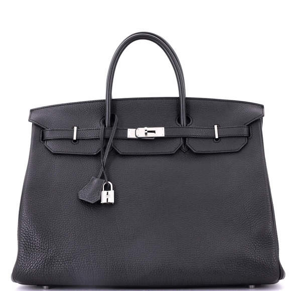 Hermes Birkin 40 Black Togo with Palladium Hardware - Picture 1 of 8